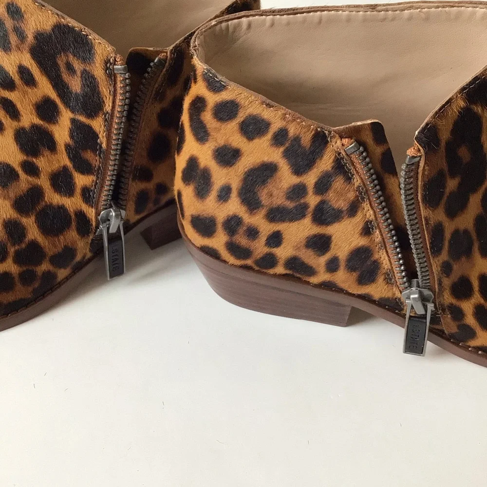 1. State Rosita Brown Leather Ankle Bootie 8.5 NWOT